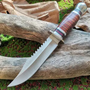 DOOM BLADE High-Quality 8CR15Mov Steel Hunting Knife with Wooden Handle