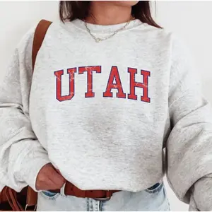 [Sale Off Up To 50%] Utah Sweatshirt, Utah Crewneck, Utah Football Sweatshirt, Utah Basketball, Utah Baseball, Utah Sports Fan Sweatshirt, Vintage Utah Crewneck