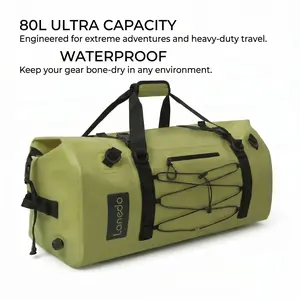 Large Waterproof Dry Bag 80L - For Travel, Gym, and Outdoor Activities