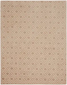 Nourison Home Care Free CAF03 Brown Contemporary Loom-woven Rug