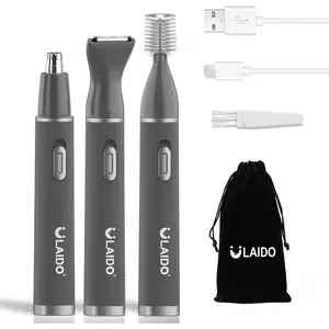Ear and Nose Hair Trimmer for Men, 3 in 1 Eyebrow & Facial & Nose Hair Trimmer Clipper, 2025er Painless USB Rechargeable Hair Trimmers with High-Speed, Easy Cleaning
