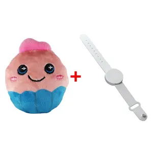 MagniPals Velvet the cupcake Magnetic Plush Toy with White Magnetic Wristband Starter Kit - Customizable, Wearable 2.5” Collectible for Kids and Plush Collectors, Ultimate Plush - Fidget Toy Combo