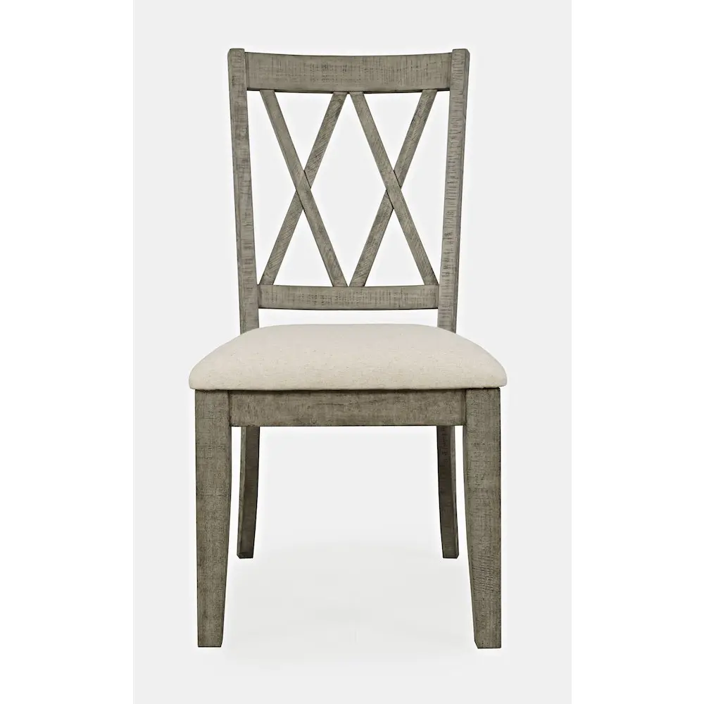 Telluride Rustic Farmhouse Solid Wood Dining Chairs (Set of 2) - Cushioned Seats, Distressed Finish, Farmhouse Look for Dinner Parties, Dinner Party, Two-Person Pack