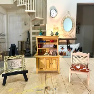 Miniature Studio Dollhouse Furniture Accessories Set
