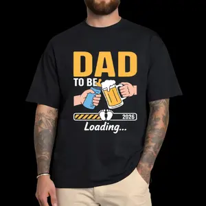 Dad To Be 2026 Shirt, Promoted To Daddy Tee, New Father Father's Day Gift, Cute Pregnancy Announcement T Shirt, Daddy Est 2026 Top, Unisex Short Sleeve Tee, Graphic Streetwear T-Shirt