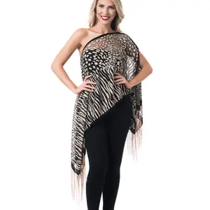 Versa Style Animal 7-Way Multi Wear Endless Way Scarf - Versatile Design for Everyday Wear, One Size: 0-18, Women's Fashion Line