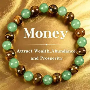 Women's Fashion Costume Jewelry Bracelet, Adjustable Beaded Money Bracelet for Daily Wear.Money bracelet.