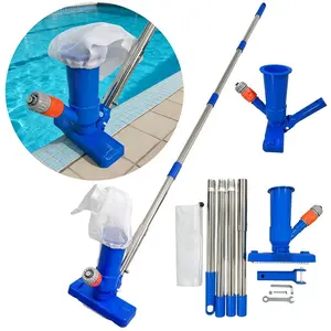 Portable Pool Cleaning Brush, Vacuum Nozzle Pool Cleaner, Jet Vacuum Head Pool Cleaning Kit, Swimming Pool Cleaner, Efficient and Convenient Pool Maintenance Tool