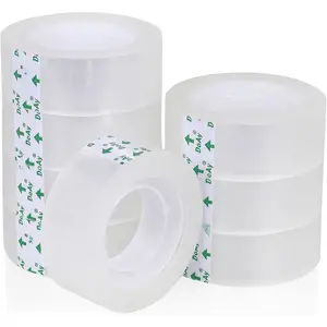 8 Rolls Easy  Transparent Tape Refills -  Wrapping Tape for Dispensers -  Clear, Effortless ,  Adhesion - Invisible Tape 3/4 in x 1000 in for Office, School,