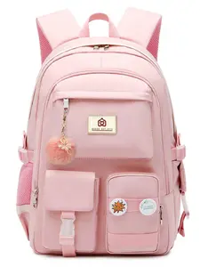 Cute Backpack for Women & Girls, Waterproof Durable Nylon Backpack, Fashionable Backpack for School & Work & Travel