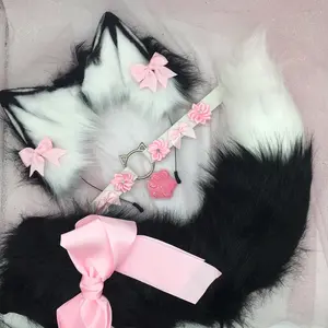 black ear necklace Halloween costume kawaii goth