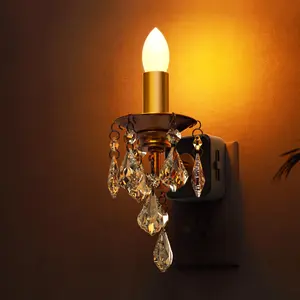LOHASLED Candle Night Light, Night Lights Plug into Wall, LED Candle Night Light with Light Sensor, 0-100LM Dimmable Nightlight, for Dinning Room, Living Room, Bathroom, Hallway