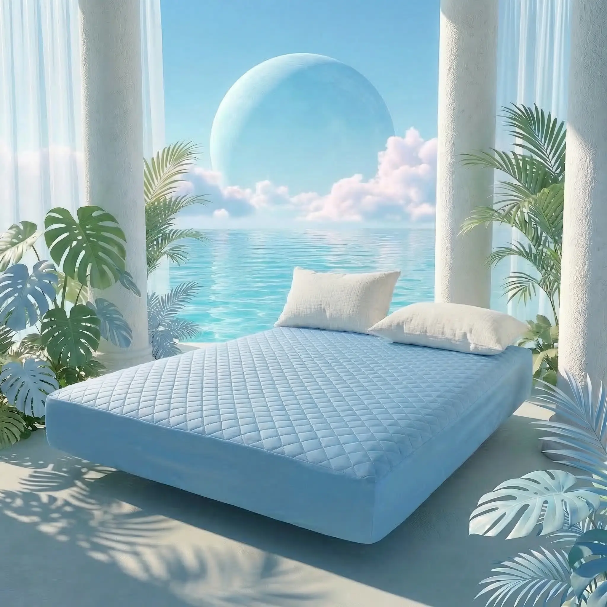 Fitted sheet only 1 piece, great choice for bedroom & back to school bedding, comfortable, stain resistant & wrinkle free, Suitable for home use (pillowcase and pillow core not included), Gift For Mother's Day