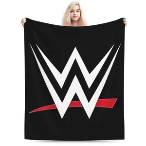 WWE creative-inspired design soft flannel blanket, warm and comfortable for living room, office, and sofa decoration