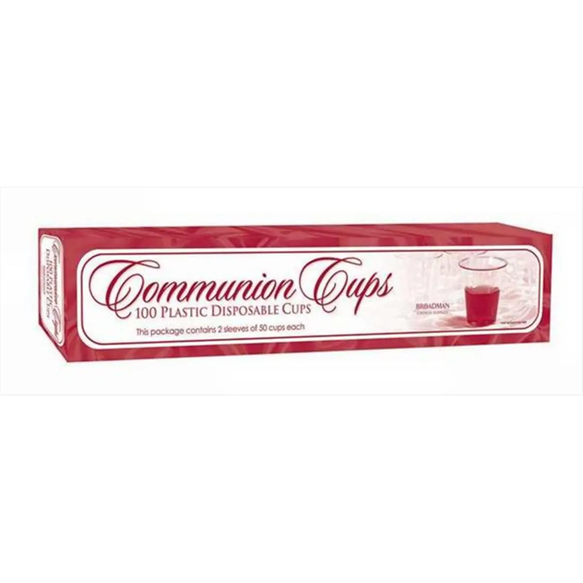 212 MAIN Broadman Holman Disposable Communion Cups (100 Count, 1-3/8 in) - Standard Tray Fit, Box Included, for Home & Wedding Festive Party Supplies