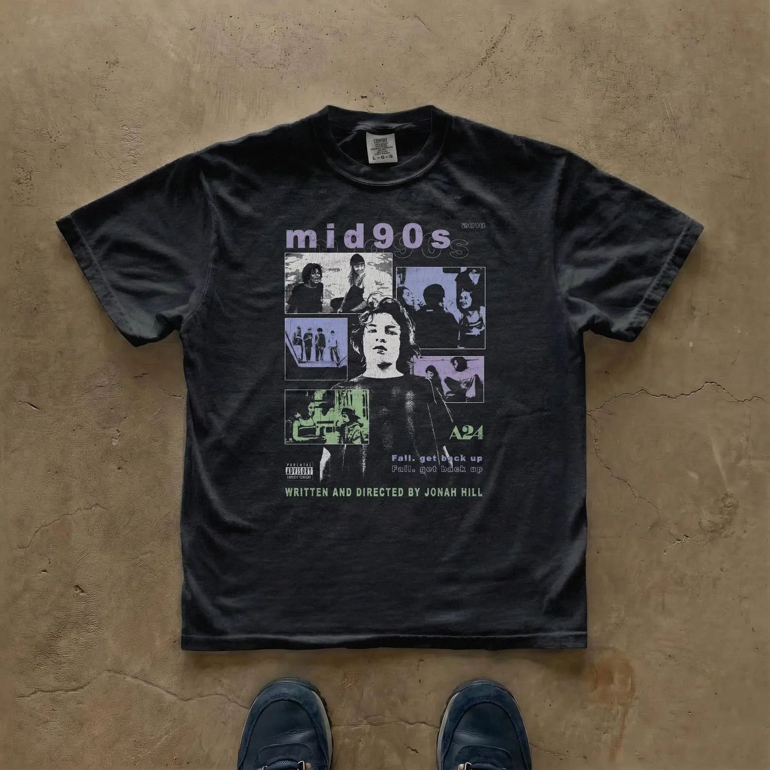 Comfort Colors Mid90s Skate Movie Shirt, Retro Coming-of-Age Graphic Tee, Vintage Collage Cinema T-Shirt, Distressed Skater Fan Gift