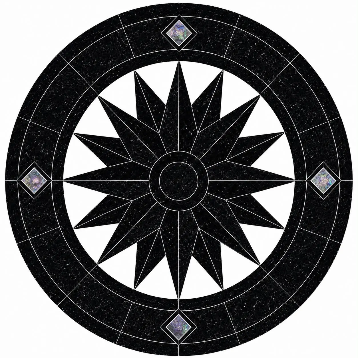 Floor Marble Medallion Tile