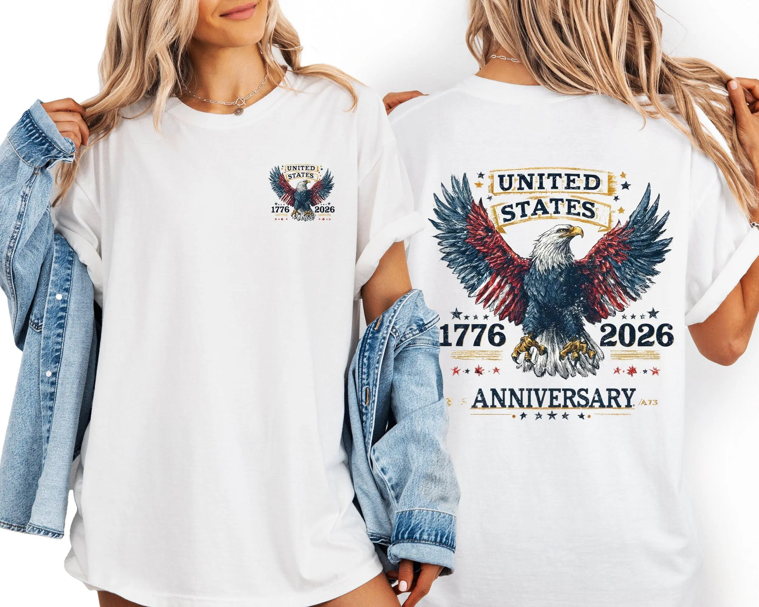 United States, Eagle, Anniversary, Eagle, 250 Years, USA, America Comfort Colors T-Shirt, Women's Comfort Colors Tee
