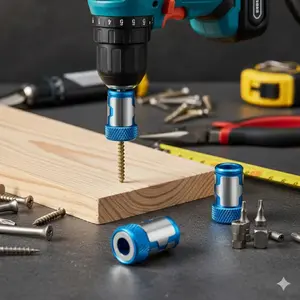 Magnetic Screw Holder Ring Screwdriver Bit Clip: Removable 1/4 Inch Hex Drill Bit for DIY Home Repair & Holiday Decor. Easy to Use, Boost Efficiency for Quick Fixes & Projects.