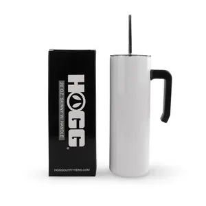 20oz Sublimatable Skinny Tumbler W/ Handle