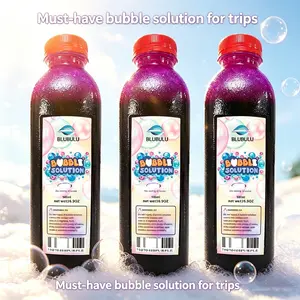 Concentrated Bubble Solution Refill for Bubble Toys, Huge Concentrated Liquid, Non-Toxic Liquid for Bubble Machine, Toy Guns, Wands, Bubble Lawn Mower and More
