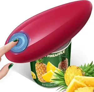 Cooks Professional Electric Can Opener,Automatic Can Openers for Seniors, Arthritic Patients A Great Kitchen Gadget,Hands Free Operation Can Openers,One Touch Design (RED)