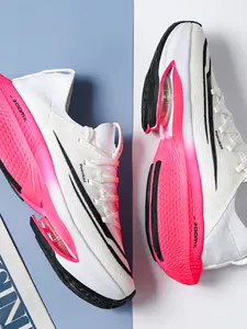 Gradient Running Athletic Shoes with Cushioning Technology, Lightweight Flyknit Design, Road Running Marathon Training Gym Use, Stylish High Performance