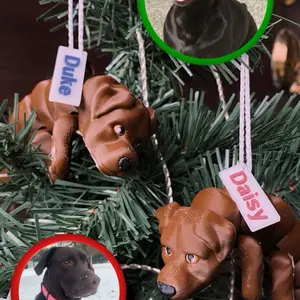Custom Dog Breed Ornaments– Made to Look Just Like Your Pup
