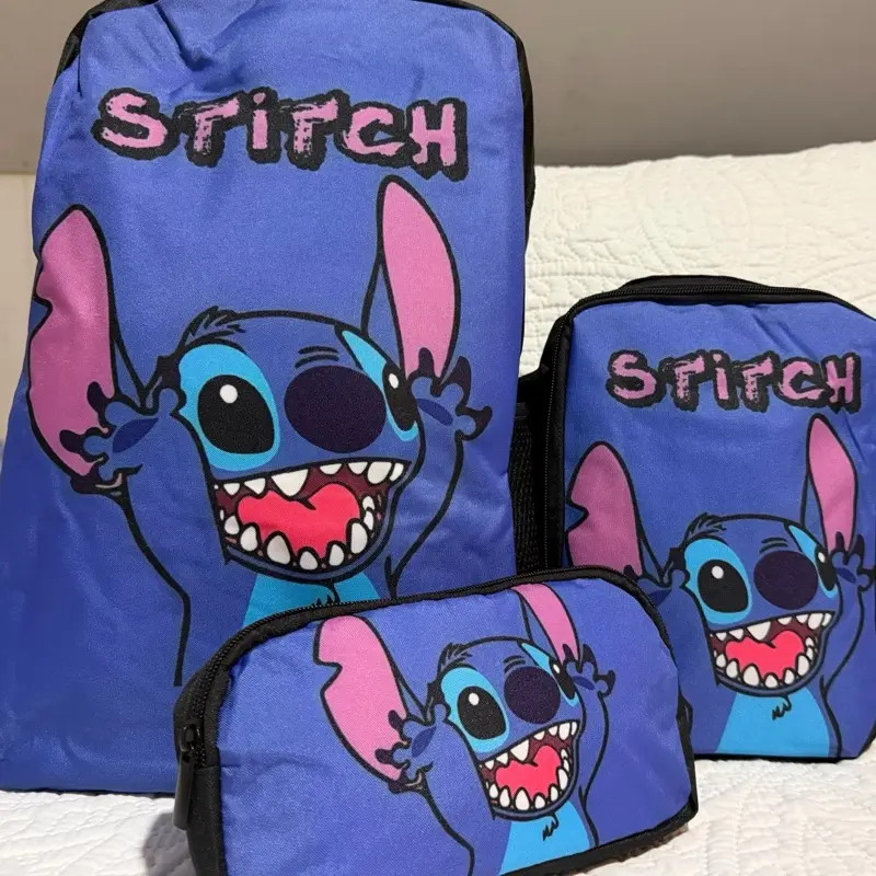 Stitch All-Over Print Everyday Backpack for Adults, with Storage Pockets and Built-In Organizer