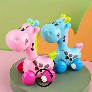 1pc Fun Winding Giraffe Wind-up Toy, a Wind-up Toy That Can Run Forward by Turning the Spring Without Electricity, and an Interesting Wind-up Toy That Will Turn Its Head and Run After Winding