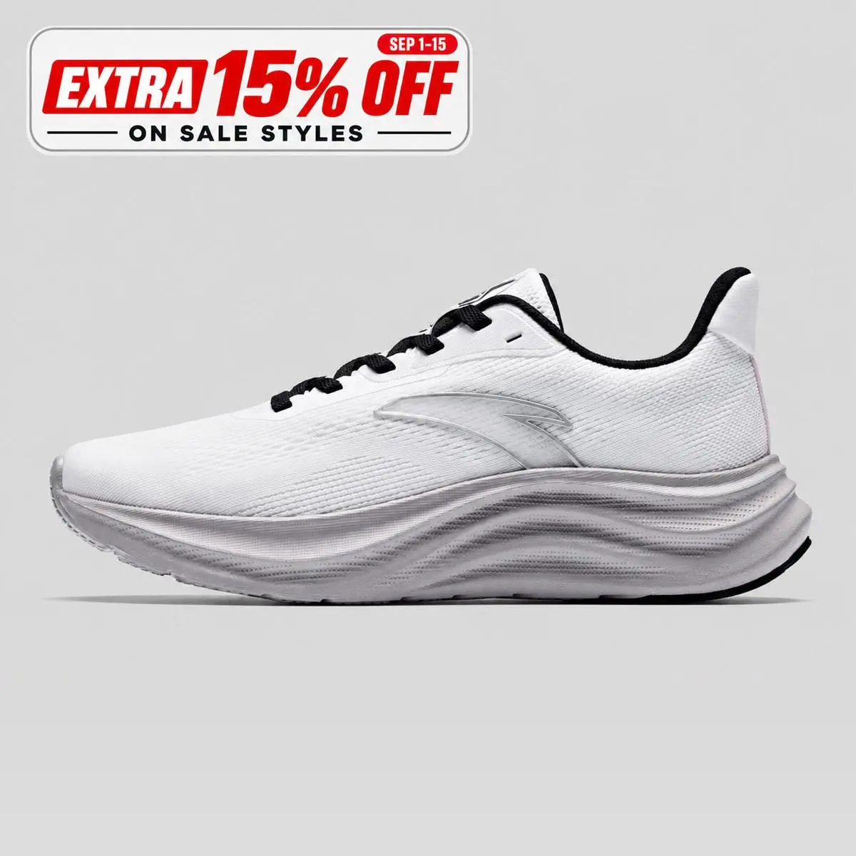 ANTA UNISEX CLOUD Running Shoes Wide-Fit Rebound Absorption Outdoor Walking Sports Shoes Road Running Cardio Training Athletic Footwear Daily Trainer Fall Training