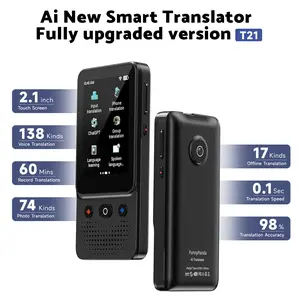 2026 Newest Portable AI Language Translator Device, 138 Languages AI Offline/Group/Phone Translation Device Two Way Real-Time Voice,Upgraded Chip for Travel Business Learning traductor de voz idiomas Electronic Audio