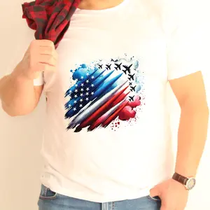 American Flag Jets Number 2 Direct To Film Print, DTF Print, Ready To Press Print For T-Shirts