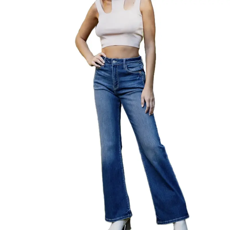 Artemis High Rise Holly Flare Jeans for Women - Stylish Denim Trousers with Flared Legs