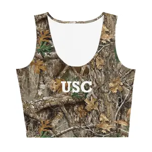 USC Camo Crop Tank