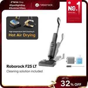 Roborock F25 LT Wet Dry Vacuum Cleaner and Mop (F25 Series), 194°F High temperature Self Cleaning & Hot Air Flash Drying,  20000Pa Cordless Vacuum Mop Combo, 180° Lie-Flat Hard  Floor Cleaner, Edge to Edge Cleaning #GearUpForMemorialDay