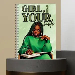 2. Girl Read Your Bible Bible Study Notes Journal - Hardcover Spiral Notebook with 120 Pages for Spiritual Journey