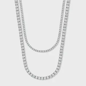 Tennis 5mm + Tennis 3mm (Silver)