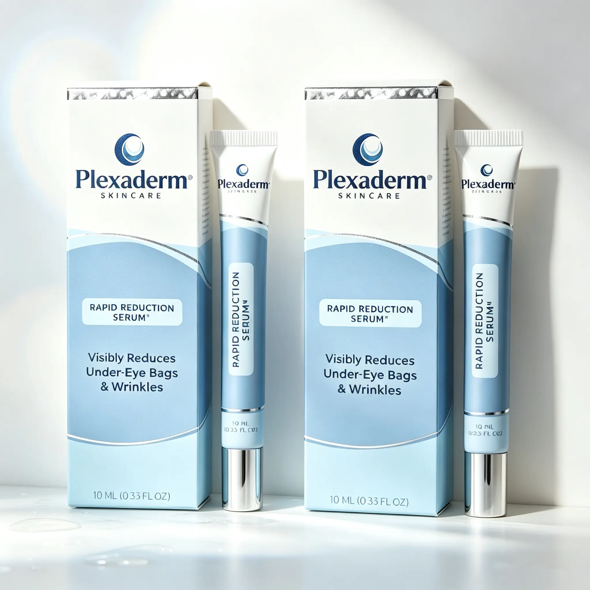 Plexaderm Quick Effect Anti-Aging Eye Serum - Anti Wrinkles Eye Treatments for Daily Skincare, Smooths Lines, Tightens Loose Skin