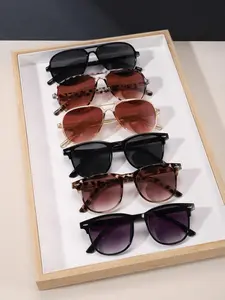 Unisex Trendy Fashionable Mixed Frame Glasses, Classic Aviator Sunglasses, Trendy Casual Glasses for Everyday Use, Fashion Cool Accessories for Outdoor Activities