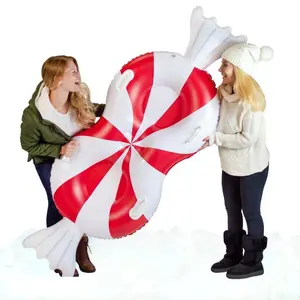 SnowCandy 2 Person Double Rider Pepper Snow Tube Balloons Friend