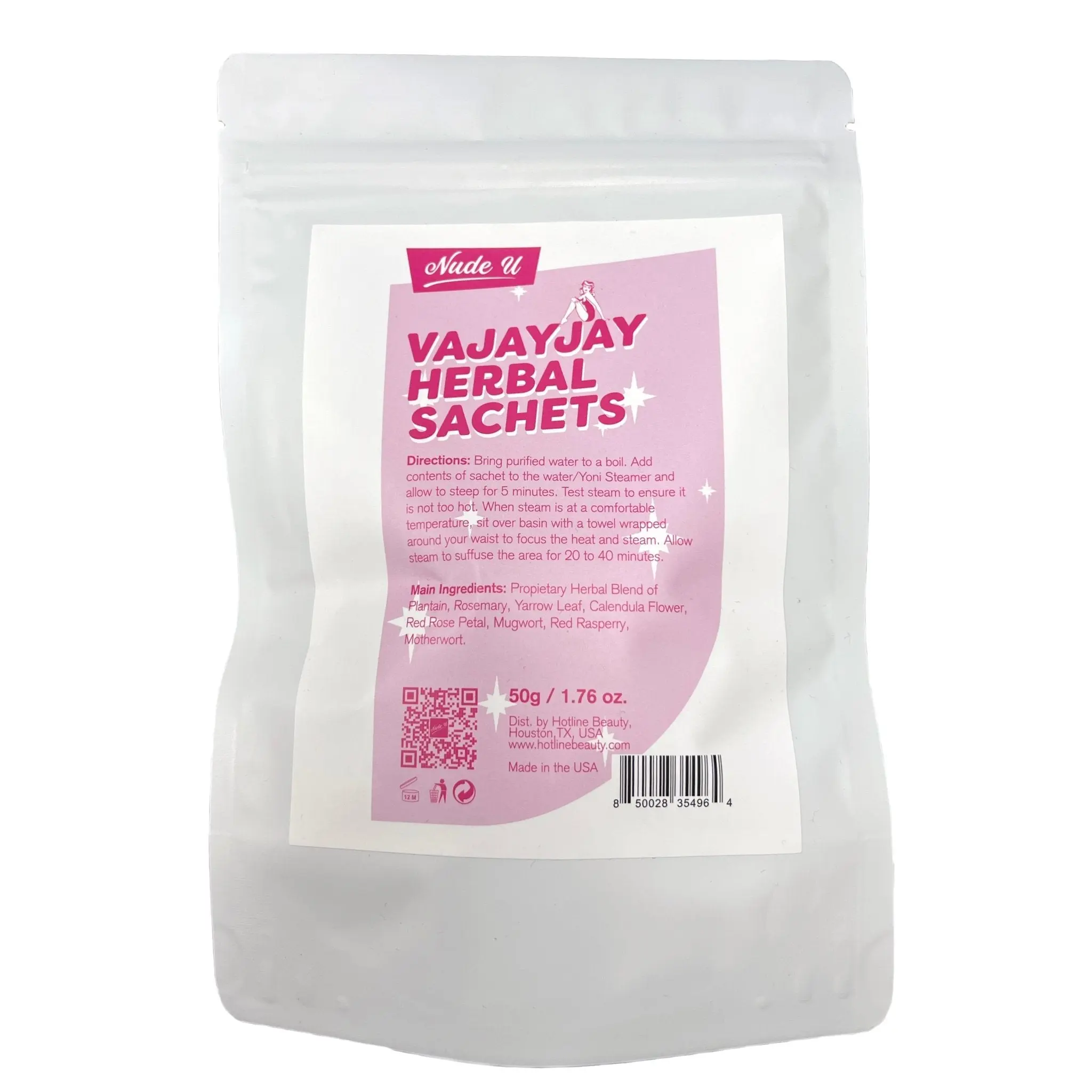 Vajayjay Herbal Sachets | 50g / 1.76 oz | NUDE U