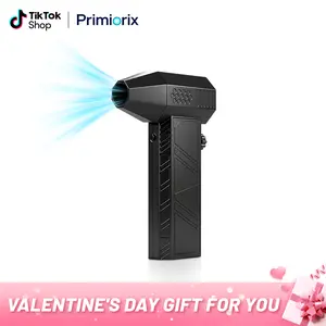 【VALENTINE'S DAY】Powerful Turbo Fan, Mini Portable Jet Fan, Jet Fan 130,000 RPM High Speed Spinning, Type-C Rechargeable Clear Fan for Cars, Computers, Keyboards and Lenses