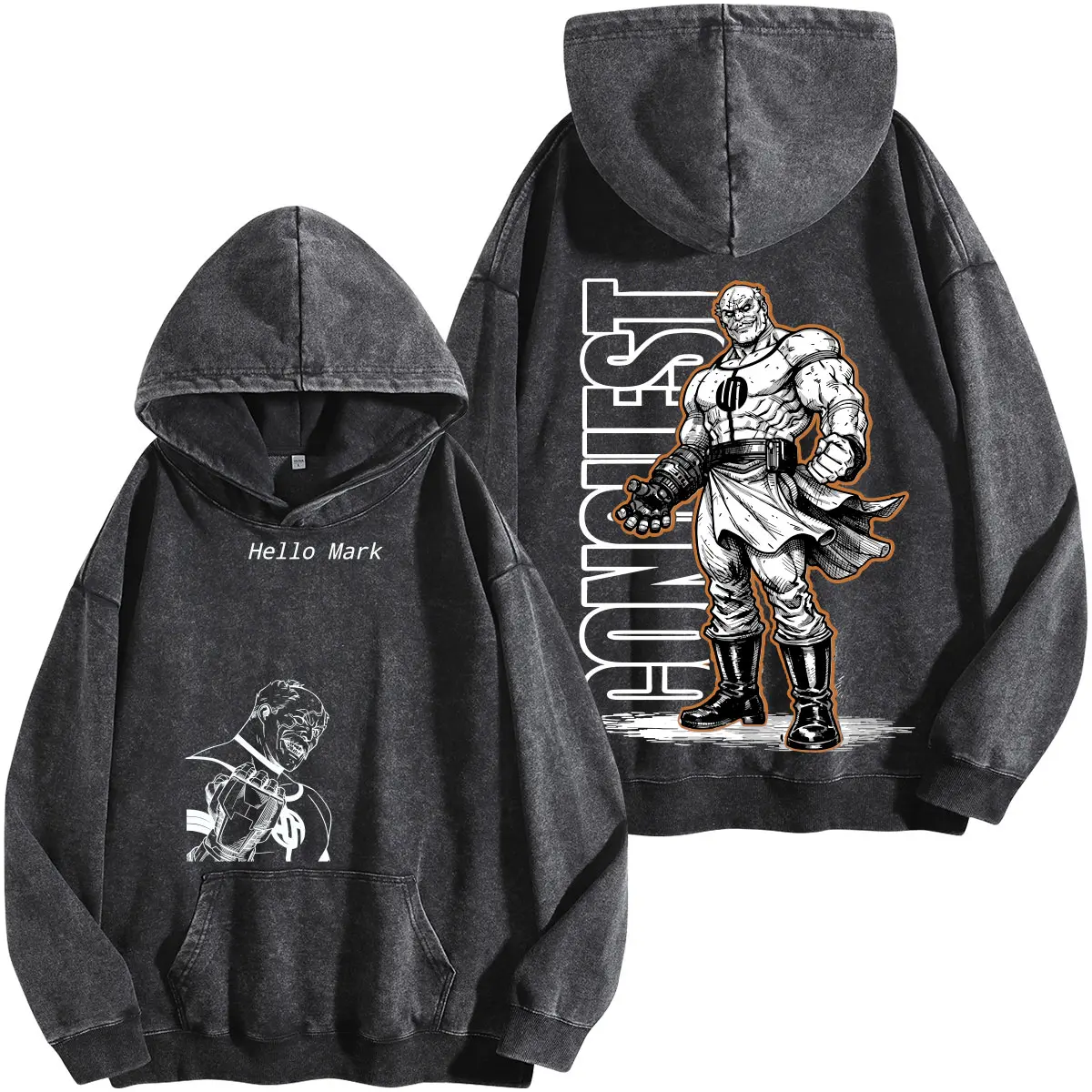 Wash Hoodie Military Green