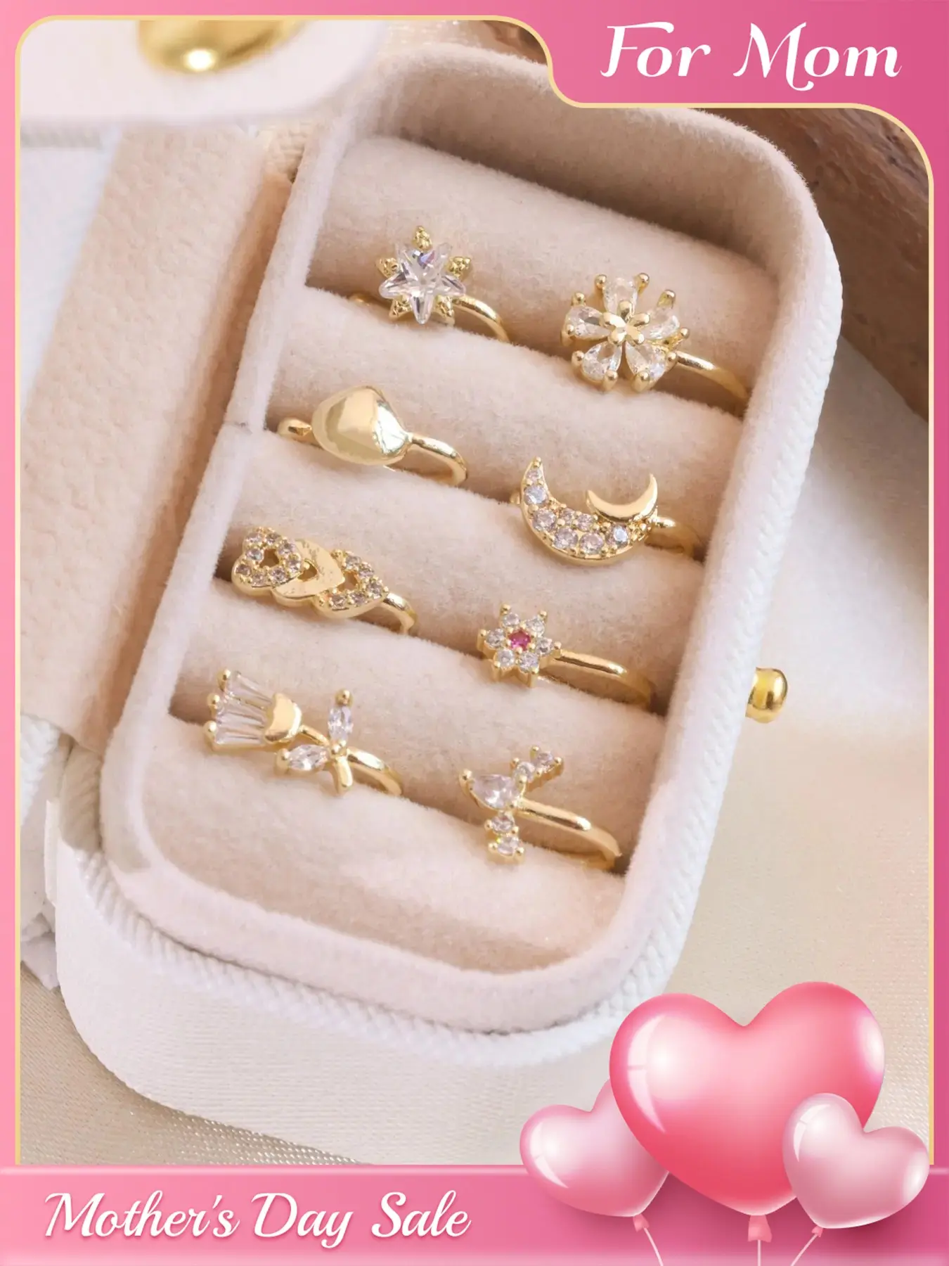 Cute Vintage Nose Ring Set, Boho Style Cubic Zirconia Inlaid Nose Ring, Fashionable Body Jewelry for Women & Girls, Trendy All-match & Exquisite Jewelry for Birthday Gift, Nose Rings Set