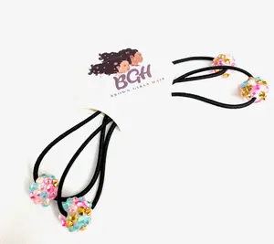 Brown Girls Hair® Small Bling Ponytail Hair Elastics | Hair Knockers Bobbles