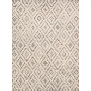 Canvello Modern Silver Rugs For Living Room - 8'9" X 11'9"