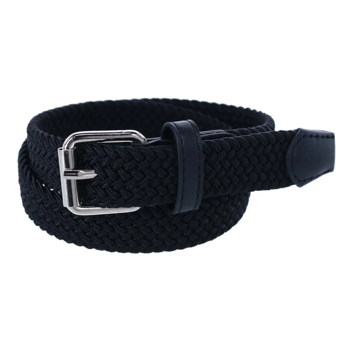 CTM Kids' Elastic Braided Stretch Belt, Stretch Belts