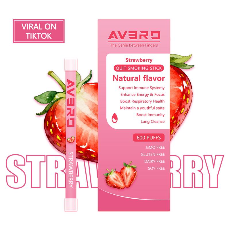 AVERO Watermelon Strawberry Pineapple Mint Melatonin Diffusion Pen Natural Aromatherapy Therapy Cleanses Lungs Improves Breathing Boosts Energy Enhances Immunity - Aromatic Woody