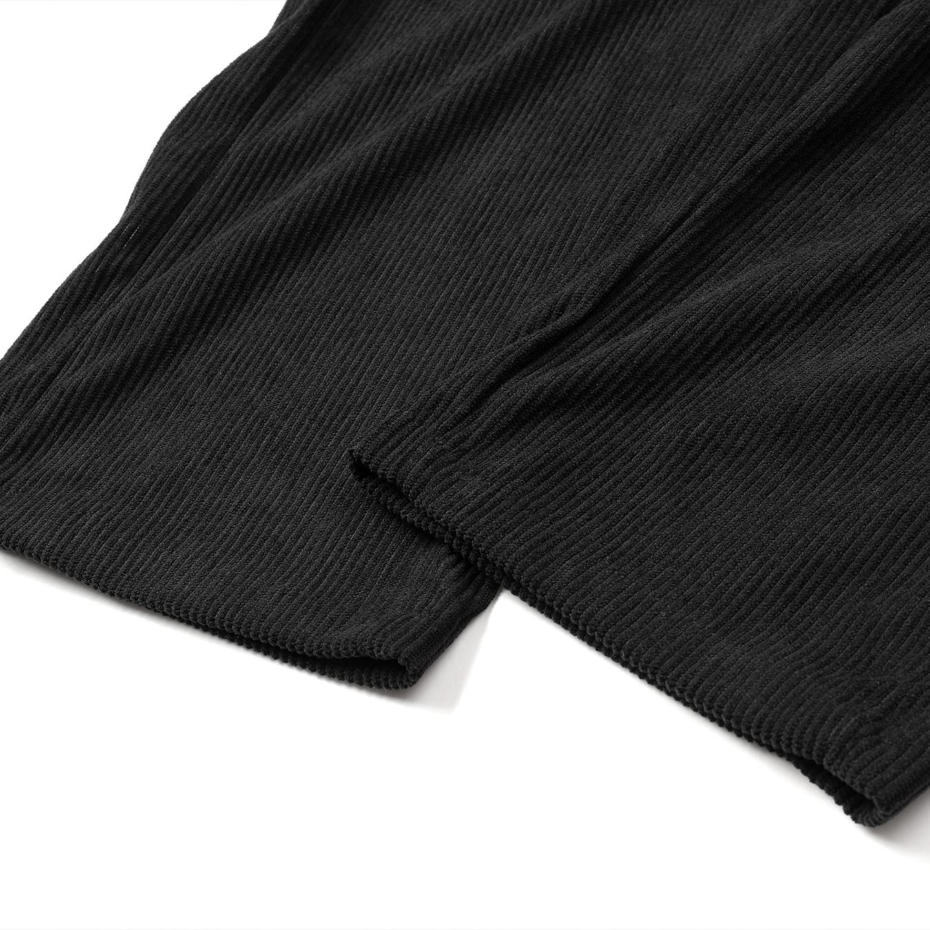 Men’s corduroy drawstring pants, casual straight-leg corduroy trousers with elastic waist, soft breathable loungewear for everyday wear and home